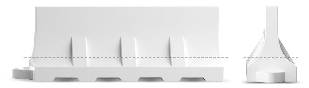 наполнение водоналивных барьеров (дорожных блоков)