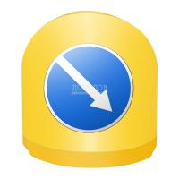 Буфер дорожный осевой 1350х1350х1350 с маской 4.2.1